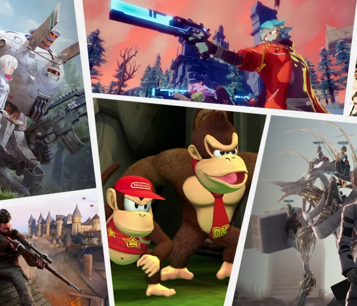Montagem com os lançamentos de jogos em janeiro de 2025