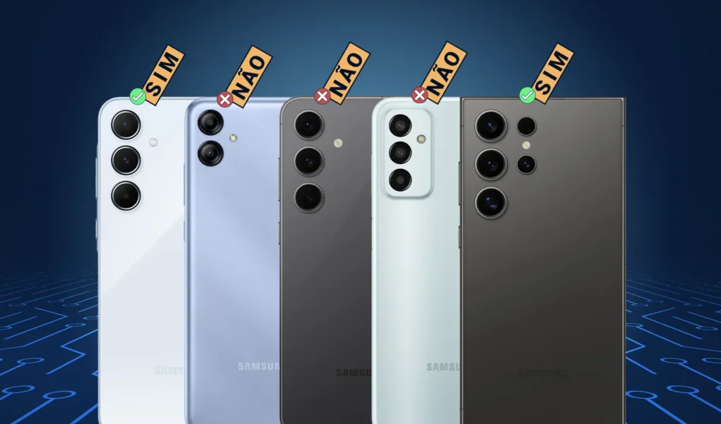 Montagem melhores celulares Samsung/CyberNerd